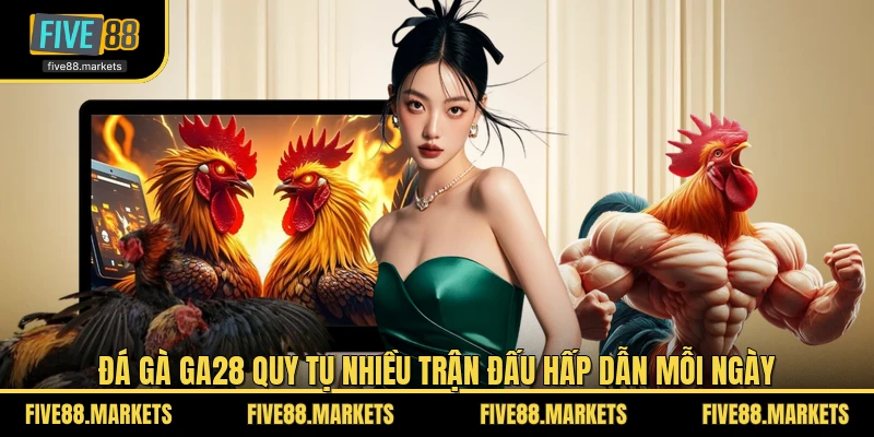 Đá gà GA28 quy tụ nhiều trận đấu hấp dẫn mỗi ngày